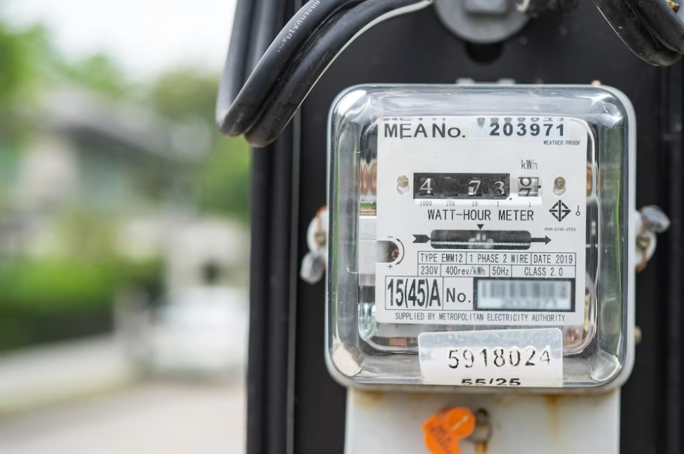 smart meter on the street