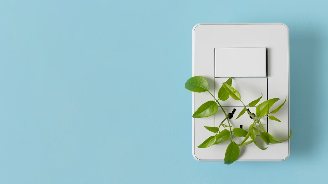 Electric socket with protruding leaves