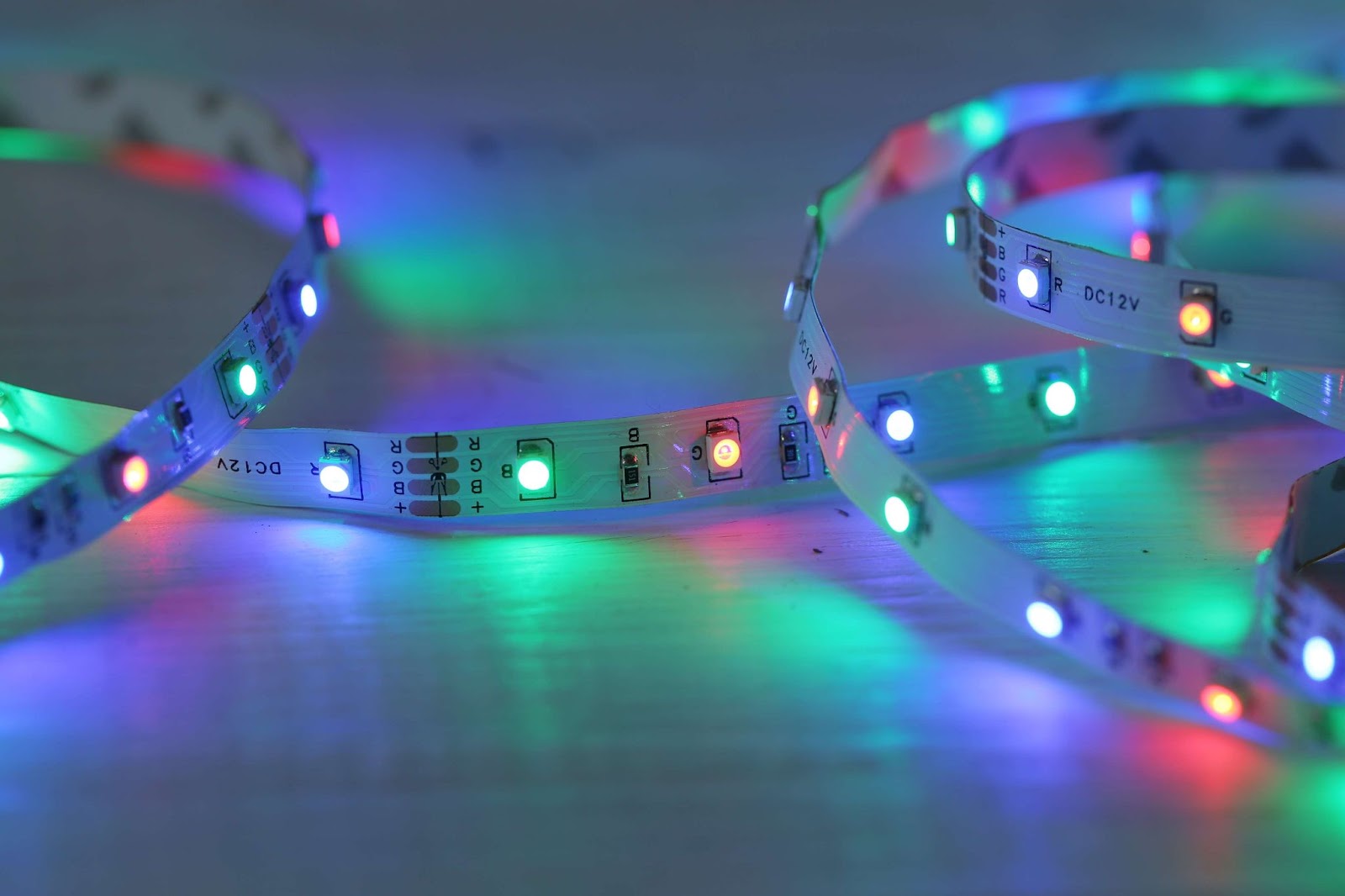 Coloured LED strip